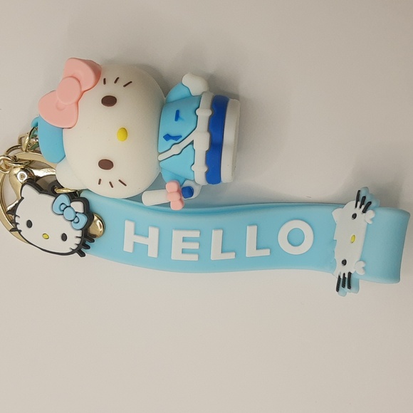 Kawaii Hello Kitty 3D Keychain Bag Charm PendantKeyring Lanyard Car Jewelry - Picture 6 of 9